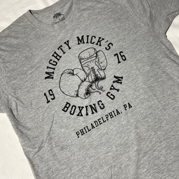 Mighty Mick’s Boxing Gym. Large. Ann Arbor T Shirt Co. Heather Gray. - Picture 3 of 6
